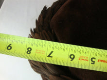 Load image into Gallery viewer, Retro 1950's Womens Dark Brown Velvet and Feather Hat

