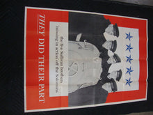 Load image into Gallery viewer, Original Issue 1943 WWII Sullivan Brothers They Did Their Part War Poster
