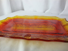 Load image into Gallery viewer, Vintage Indiana Glass Amberina Glass Last Supper Bread Plate
