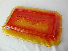 Load image into Gallery viewer, Vintage Indiana Glass Amberina Glass Last Supper Bread Plate

