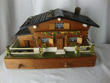 Load image into Gallery viewer, Vintage Himark Japan Wood Swiss Chalet Jewelry Music Box Rain Keeps Falling On My Head Music

