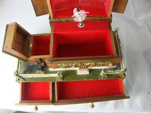 Load image into Gallery viewer, Vintage Himark Japan Wood Swiss Chalet Jewelry Music Box Rain Keeps Falling On My Head Music
