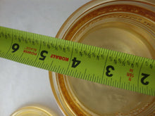 Load image into Gallery viewer, Vintage Marigold Carnival Glass Liberty Bell Bicentennial Cookie Canister Jar with Lid
