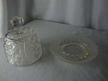 Load image into Gallery viewer, Vintage Crystal Cheese Dish Dome with Lid

