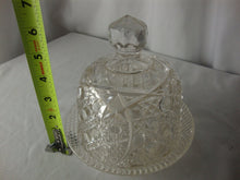 Load image into Gallery viewer, Vintage Crystal Cheese Dish Dome with Lid
