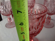 Load image into Gallery viewer, Vintage Fenton Pink Thumbnail Goblet Glass Set of 4
