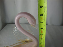 Load image into Gallery viewer, Vintage Murano Italy Pink Gold Glass Swan Figurine
