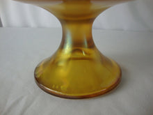 Load image into Gallery viewer, Vintage Fenton Autumn Gold Glass Handpainted Compote Bowl Dish
