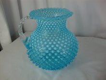 Load image into Gallery viewer, Vintage Fenton Aqua Blue Opal Glass Large Jug Pitcher
