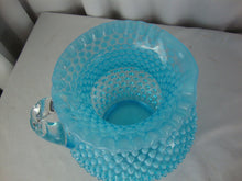 Load image into Gallery viewer, Vintage Fenton Aqua Blue Opal Glass Large Jug Pitcher
