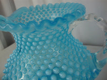 Load image into Gallery viewer, Vintage Fenton Aqua Blue Opal Glass Large Jug Pitcher
