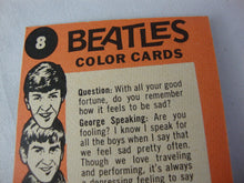 Load image into Gallery viewer, 1960's TCG Beatles Color Trading Card #8 George Photo
