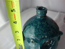 Load image into Gallery viewer, Marvin Bailey SC Folk Art Potter Aqua Blue Speckled Four Tooth Small Ugly Face Jug
