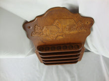 Load image into Gallery viewer, Vintage Wood Country Grist Mill Scene 35 Slot Thimble Display Wall Mount
