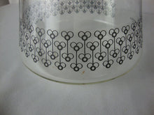 Load image into Gallery viewer, MCM Pyrex Clear Glass Black Flowers Coffee Tea Carafe
