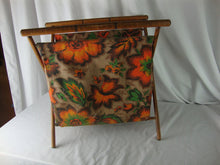 Load image into Gallery viewer, Vintage Wood Retro Fabric Foldable Sewing Craft Stand
