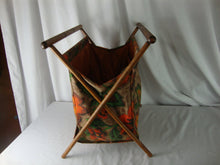 Load image into Gallery viewer, Vintage Wood Retro Fabric Foldable Sewing Craft Stand
