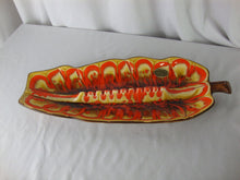 Load image into Gallery viewer, 1963 Treasure Craft 10 Slot Leaf Shape Cigarette Ashtray

