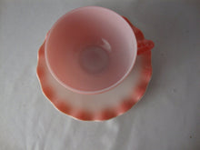 Load image into Gallery viewer, Vintage Hazel Atlas Pink Crinoline Teacup and Saucer Set

