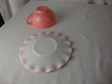 Load image into Gallery viewer, Vintage Hazel Atlas Pink Crinoline Teacup and Saucer Set
