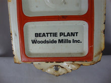Load image into Gallery viewer, March 1987 Beattie Plant Woodside Mills 2 Million Safe Work Hours Metal Wall Thermometer
