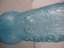 Load image into Gallery viewer, Vintage Empoli Aqua Textured Grape Cherry Italian Glass Bottle Decanter
