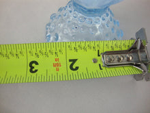 Load image into Gallery viewer, Vintage Gorham Emilys Attic Crystal Ice Blue Footed Goblets Set of 2
