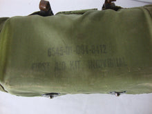 Load image into Gallery viewer, Vintage US Military Green Nylon Belt First Aid Kit with Contents As Shown
