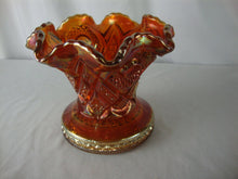 Load image into Gallery viewer, Vintage Hobstar Marigold Carnival Glass Punch Bowl BASE Only
