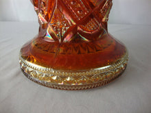 Load image into Gallery viewer, Vintage Hobstar Marigold Carnival Glass Punch Bowl BASE Only
