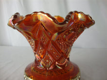 Load image into Gallery viewer, Vintage Hobstar Marigold Carnival Glass Punch Bowl BASE Only
