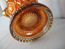 Load image into Gallery viewer, Vintage Hobstar Marigold Carnival Glass Punch Bowl BASE Only
