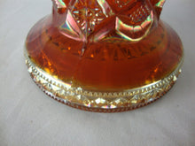 Load image into Gallery viewer, Vintage Hobstar Marigold Carnival Glass Punch Bowl BASE Only
