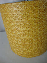 Load image into Gallery viewer, MCM Irvinware Gold Rattan Vinyl Ice Bucket with Swing Handle and Lid
