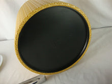 Load image into Gallery viewer, MCM Irvinware Gold Rattan Vinyl Ice Bucket with Swing Handle and Lid
