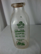 Load image into Gallery viewer, Vintage Clover Brand Dairy Roanoke VA Clear Glass Quart Milk Bottle
