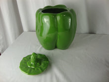 Load image into Gallery viewer, Vintage Ceramic Large Green Bell Pepper Cookie Jar
