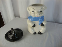 Load image into Gallery viewer, Vintage Piggy Cowboy Ceramic Cookie Jar
