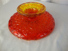 Load image into Gallery viewer, Vintage Fenton Amberina Glass Cut &amp; Block Pedestal Dessert Plate
