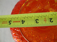 Load image into Gallery viewer, Vintage Fenton Amberina Glass Cut &amp; Block Pedestal Dessert Plate
