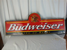 Load image into Gallery viewer, Vintage Anheuser Busch Budweiser King of Beers XLarge Lighted Beer Bar Wall Mount Sign
