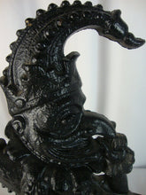 Load image into Gallery viewer, Antique Mr Punch &amp; Toby Black Cast Iron Victorian Door Stop
