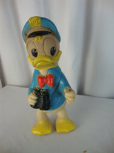 Load image into Gallery viewer, 1950s Dell Donald Duck Ship Captain Rubber Toy
