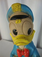Load image into Gallery viewer, 1950s Dell Donald Duck Ship Captain Rubber Toy
