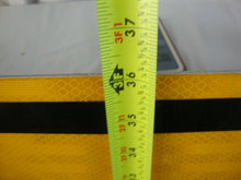 Load image into Gallery viewer, Retired DOT Road Subject To Flooding Square Yellow Black Road Man Cave Sign
