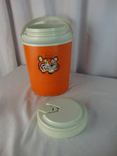 Load image into Gallery viewer, Vintage Gott Esso Exxon Tiger 1/2 Gallon Orange White Water Cooler
