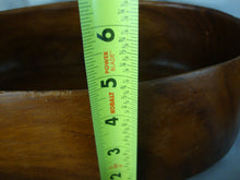 Load image into Gallery viewer, Vintage Carved Wood Oval Serving Bowl and 4 Individual Bowls Set
