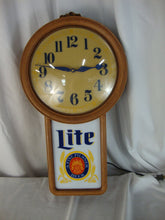 Load image into Gallery viewer, *Miller Lite Beer Wall Clock, Lighted
