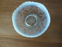 Load image into Gallery viewer, Vintage Fenton Star with Swag Clear Opalescent Bowl
