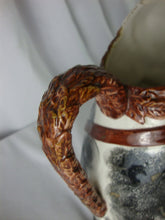 Load image into Gallery viewer, Vintage Italy Majolica Country Black Cream Pig Pitcher
